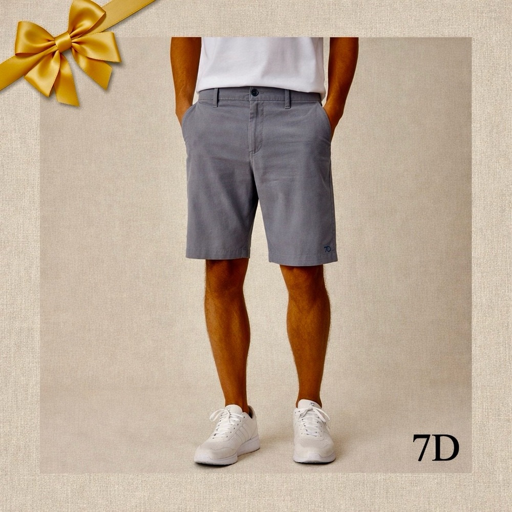 7Diamonds Technical Stretch Shorts Gray W42